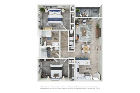 2 bed 2 bath C at Views at Flowers Apartments, Clayton